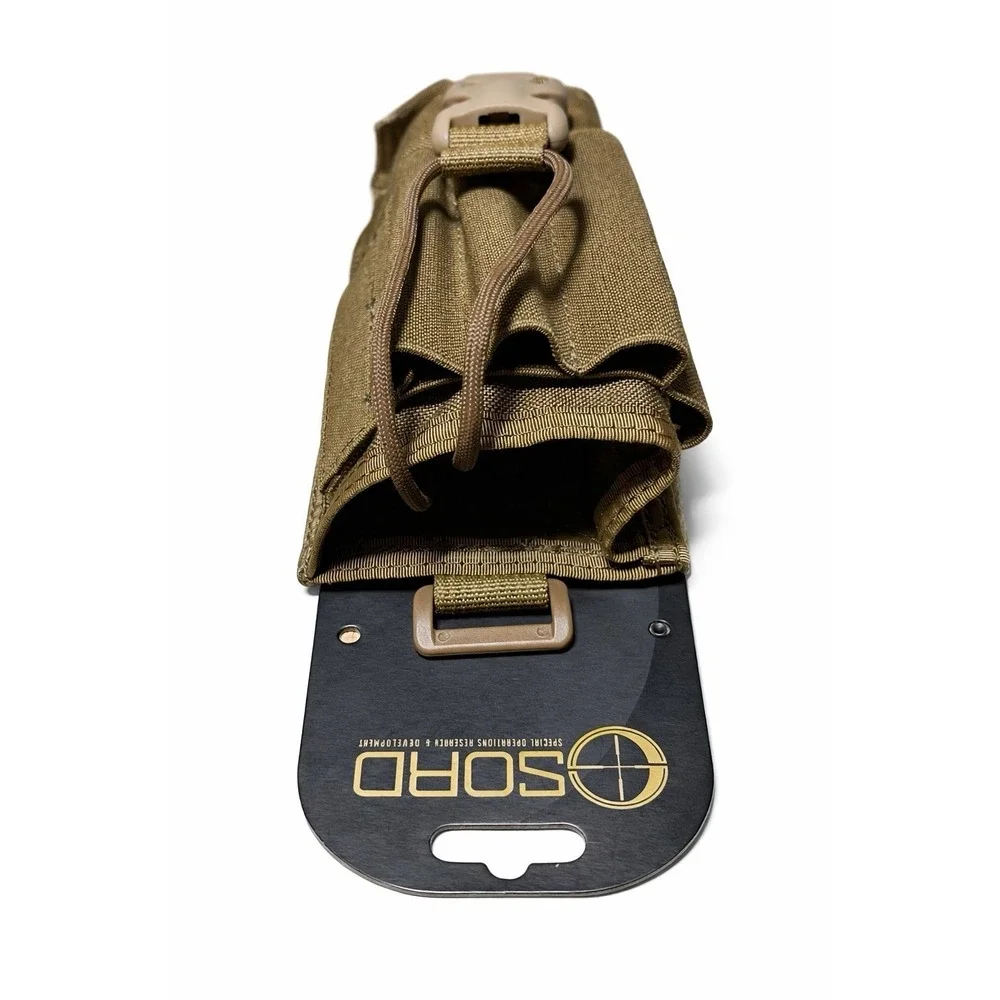 SORD MOLLE Tactical Mag Pouch Coyote Tan Rifle Magazine Holder New - Picture 3 of 6